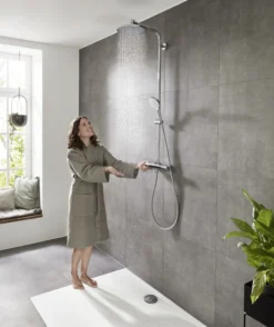 Hansgrohe Crometta S 240 1jet Showerpipe med termostat, krom