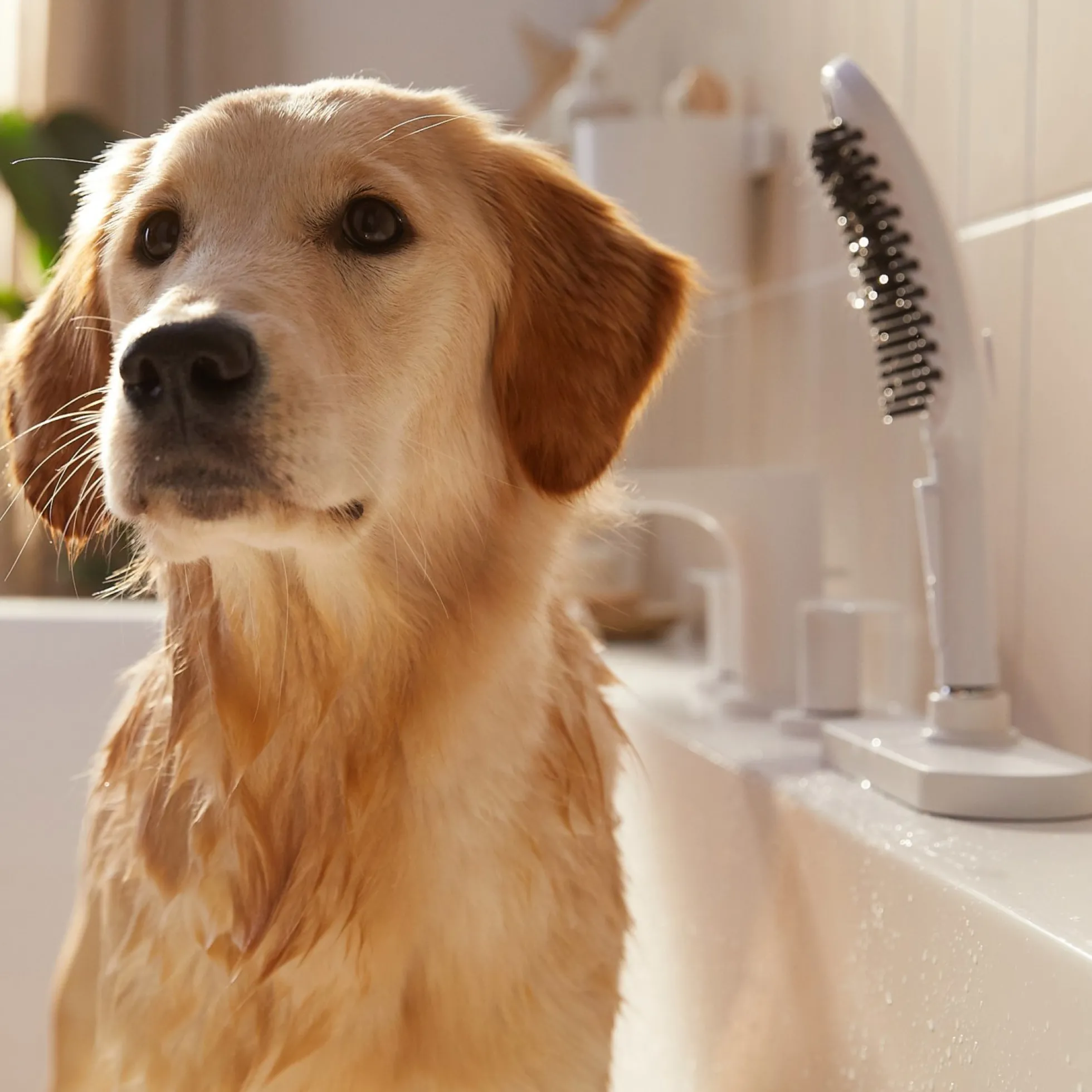 Hansgrohe DogShower håndbruser til hunde, 3 stråletyper, hundebruser