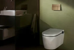 Hansgrohe LavaPura Element S væghængt douchetoilet, komplet sæt, AquaHelix Flush, SmartClean, Hvid