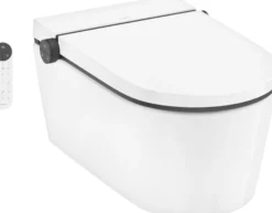Hansgrohe LavaPura Element S væghængt douchetoilet, komplet sæt, AquaHelix Flush, SmartClean, Hvid