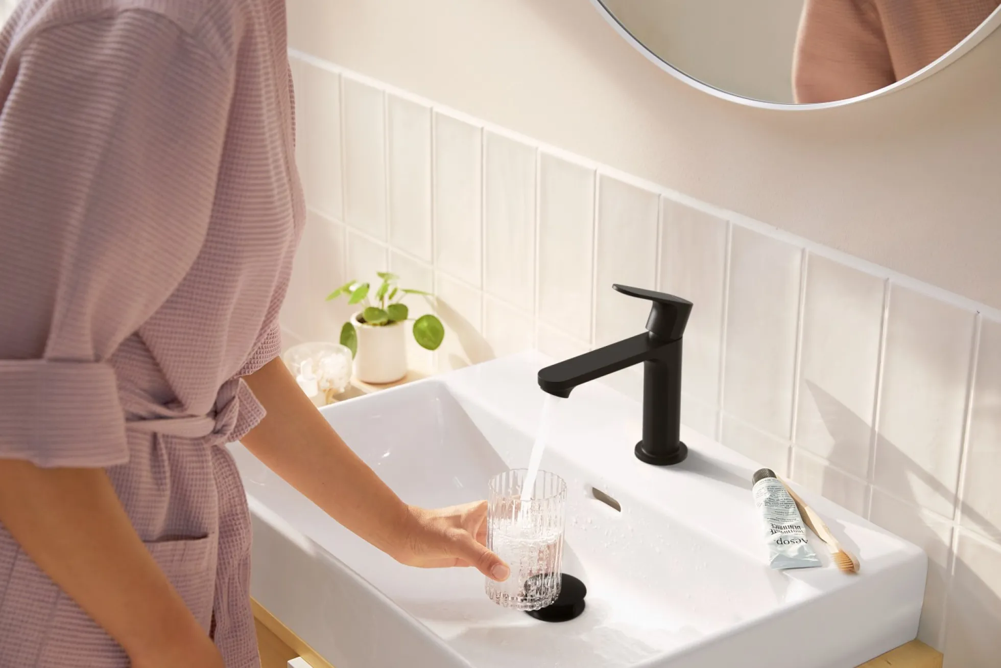 Hansgrohe Rebris S håndvaskarmatur 110, CoolStart