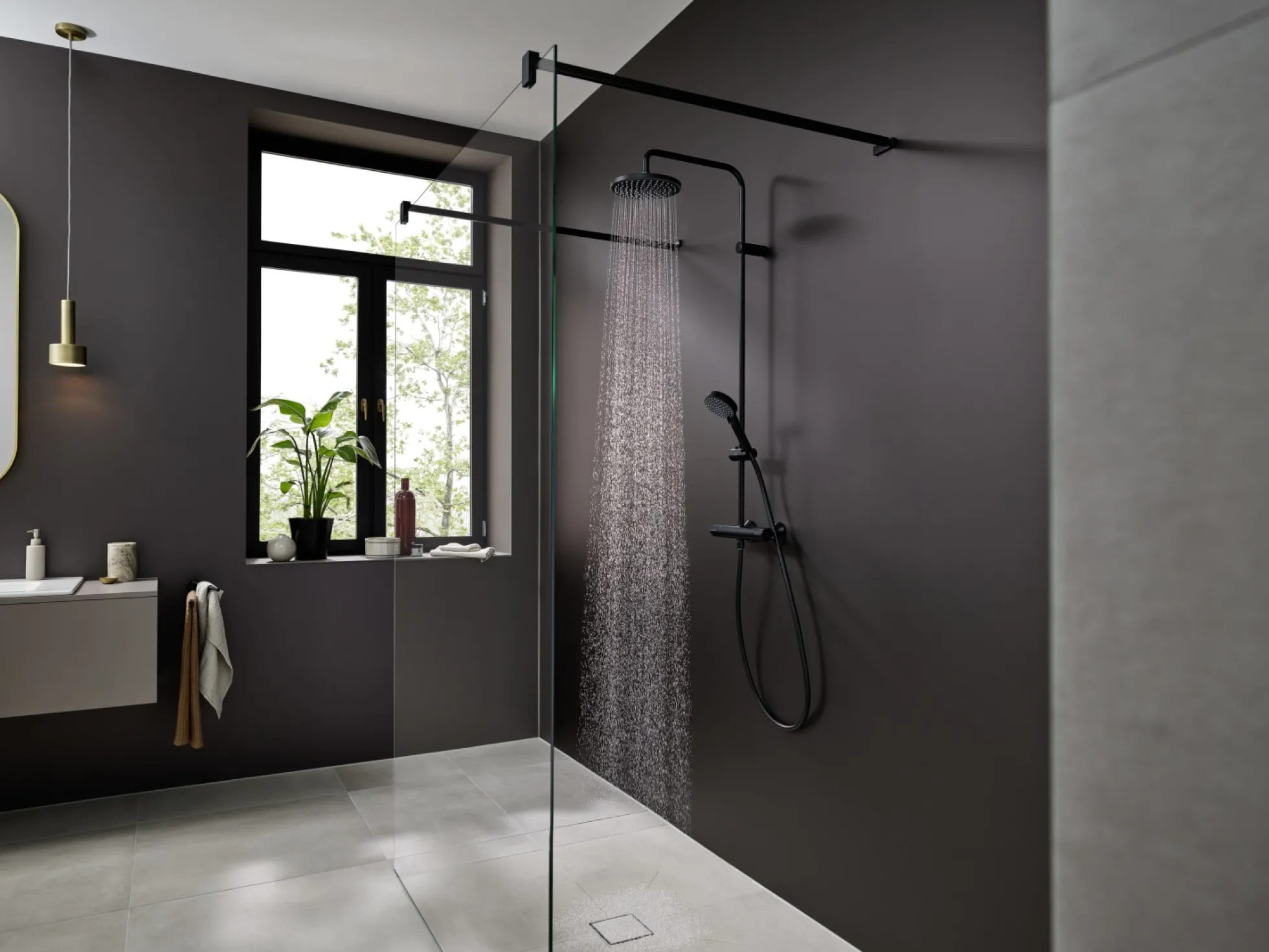 Hansgrohe Vernis Blend Showerpipe 200 brusesystem, 1jet
