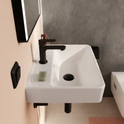 Hansgrohe Xanuia Q håndvask, med hanehul, til væg, porcelæn, hvid - flere størrelser