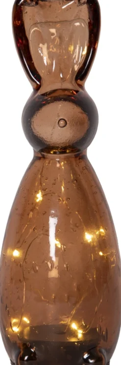 Harry glas hare, batteridrevet, brun - Star Trading