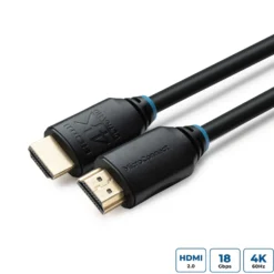 HDMI kabel 4K, HDMI 2.0, 4K@60Hz, guldbelagte stik, kobber