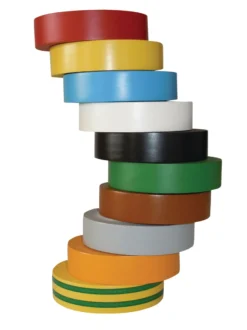 Hela vinyltape, PVC isolerbånd, 15 mm X 10 meter, farvemix
