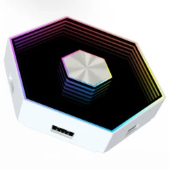 Hexagon Infinity væglys, bordlampe, RGBIC, 5V, gamer vægbelysning