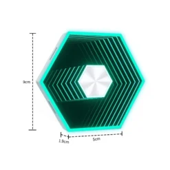 Hexagon Infinity væglys, bordlampe, RGBIC, 5V, gamer vægbelysning