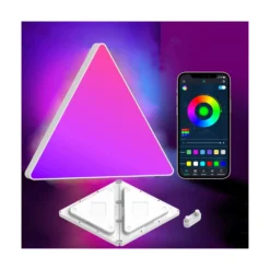 Hexagon tri panels, RGBIC, fjernbetjening, app styring, gamer vægbelysning