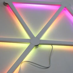 Hexa-Light RGBIC komplet sæt, 9 lysskinner, vægmonteret, Bluetooth app styring, USB