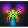 Hexa-Light RGBIC komplet sæt, 9 lysskinner, vægmonteret, Bluetooth app styring, USB, sort