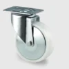 Hjul, drejelig, nylon, 125mm, 275kg, med firkant topplade, 3470UOHP62FAD
