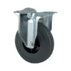 Hjul, fast, 100 mm, gummi, plade, 75 kg, 3478PVRP62