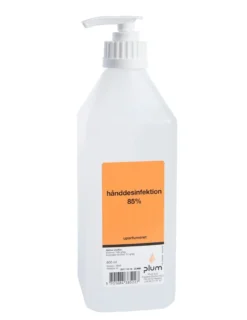 Hånddesinfektion, 85% ethanol, 600 ml pumpeflaske - Plum