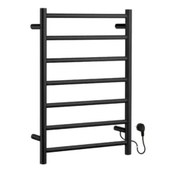 Håndklædetørrer i mat sort m. stikprop, 500 x 689 mm, rusfrit stål - Smedbo
