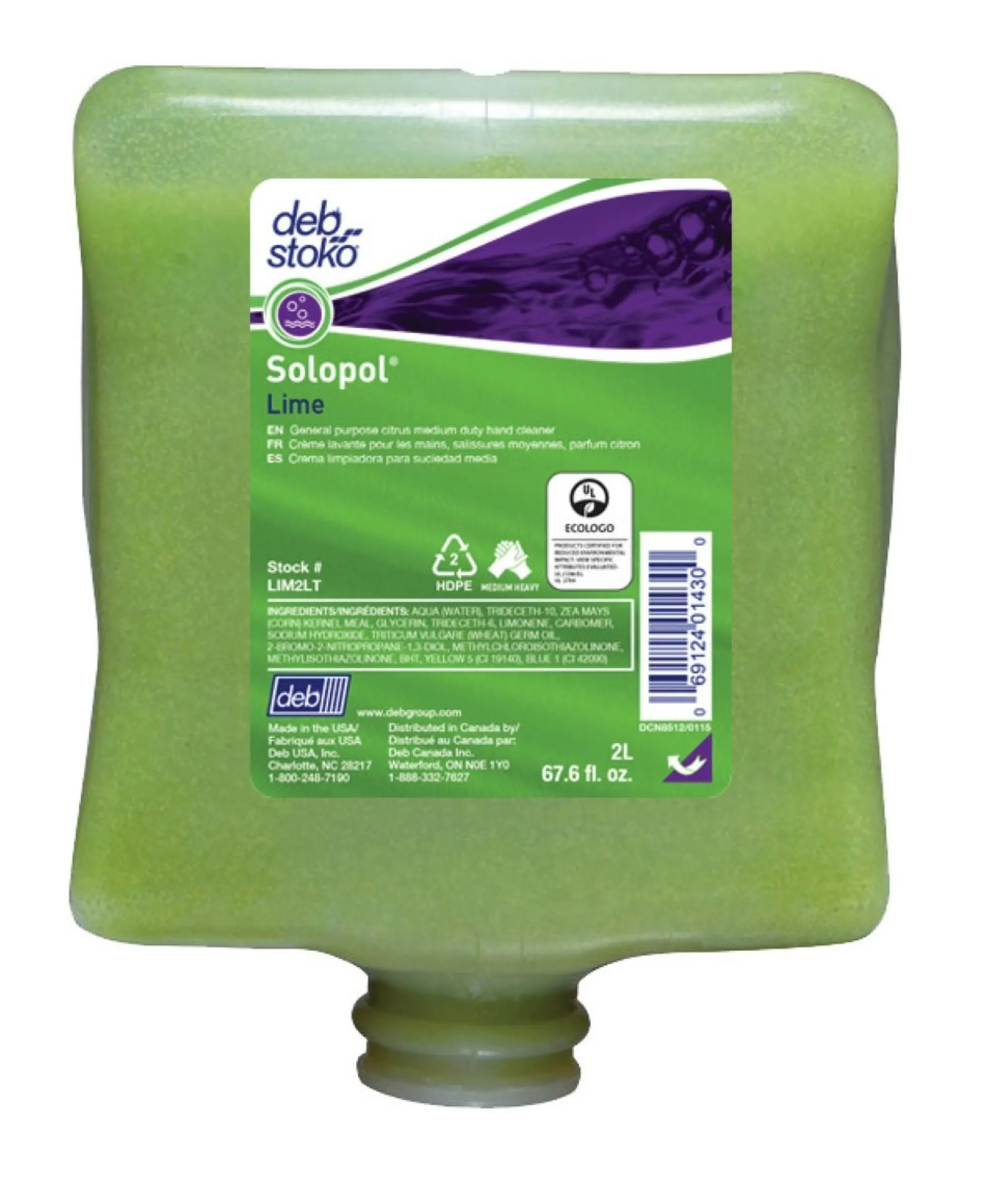 Håndrens Solopol Lime, 2 liter