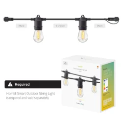 Hombli Outdoor String Light Extension, udendørs lyskæde forlænger, 5 meter