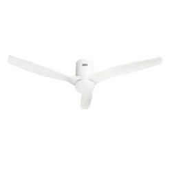 Hombli Smart Loftventilator med LED-lys, Ø132 cm, mulighed for app-styring, fjernbetjening, WiFi, hvid/hvidt træ