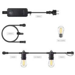 Hombli Smart Outdoor String Light, udendørs lyskæde, 5 meter