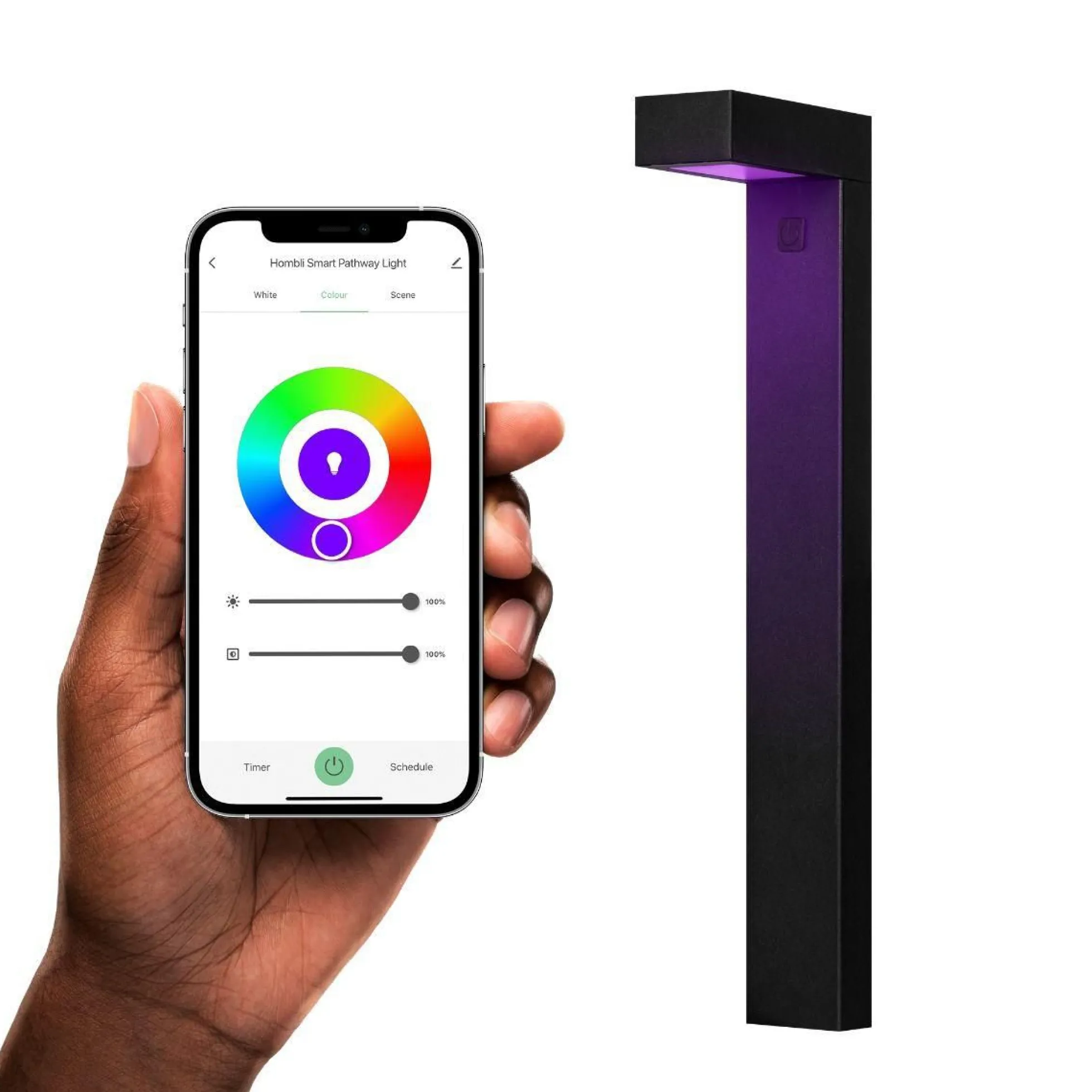 Hombli Smart Pathway Light Starter Kit, havelampe start kit, 3 stk