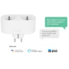 Hombli Smart Socket Duo, smart plug med to stik, hvid