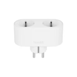 Hombli Smart Socket Duo, smart plug med to stik, hvid