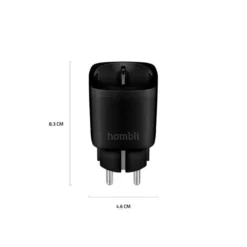 Hombli Smart Socket, smart plug, WiFi, sort - 3 pak