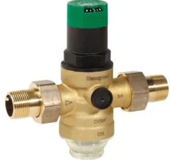 Honeywell D06F-3/4A trykreduktionsventil med unioner