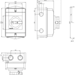 Hovedafbryder, 3 polet, 16A AC-3, 7,5KW, metrisk gevind - Siemens