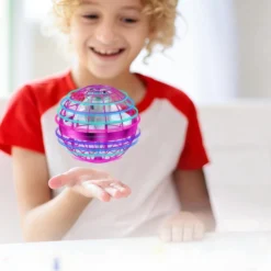 Hover Orb flyvende bold med RGB lys, Ø8,5 cm, blå