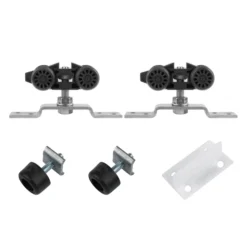 Husky tilbehørssæt, 2 x ruller (100 kg), 2 x dørstop, 1 x gulvstyr