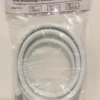 Hvid bruseslange, 1/2" x 3000 mm