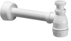 Hvidt Purus vandlåssæt, 1¼" / 32 mm, vandret