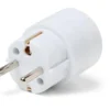Hybridstikprop, adapter, Schuko/DK jord, hvid