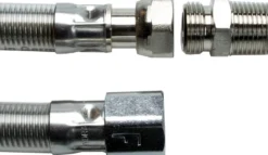 HYDRAGAS® Gasflex gasslange, rustfri stål, 1250 mm, ½" x ½"