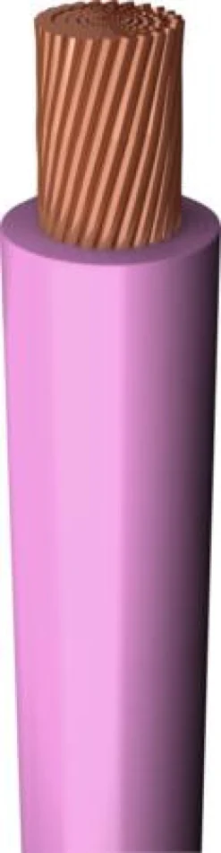 H05Z-K monteringsledning, 1x0,75 mm², lyserød, 300/500 V S200 - 200 meter