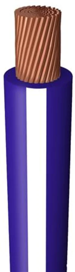 H05Z-K, 1X1 mm², mørkeblå/hvid, 500V - 200 meter