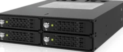 ICY DOCK internt kabinet til 4x2,5" SSD/SATA-harddiske, SAS/SATA 6Gb/s
