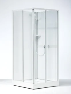 Ifö Next kabineoverdel 80x80 NKH 88 VK hvid/klar glas