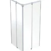 Ifo Showerama frontelement, 900 x 900 mm, hvid/klar alu
