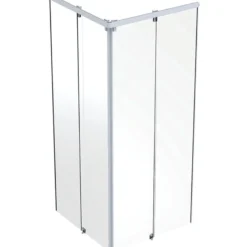 Ifo Showerama frontelement, 900 x 900 mm, hvid/klar alu