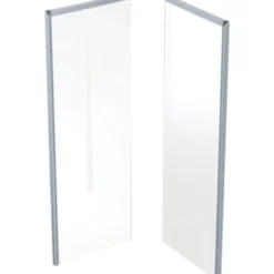 Ifö Showerama bagelement, 800x900x2000mm, sølv/mat