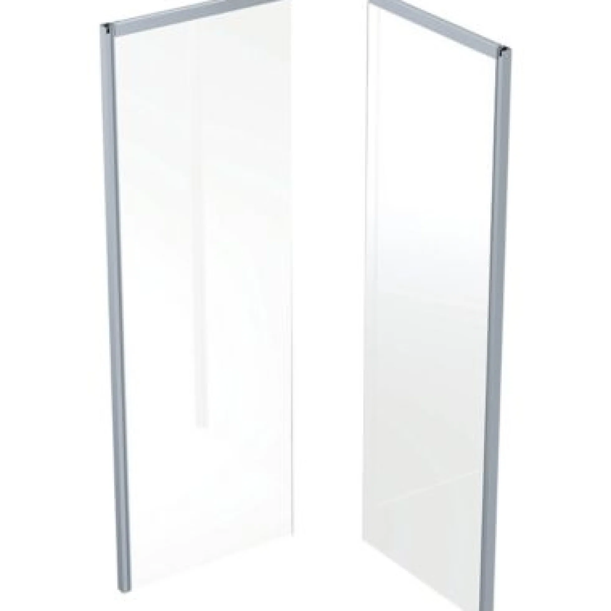 Ifö Showerama bagelement, 800x900x2000mm, sølv/mat