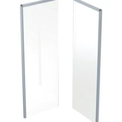 Ifö Showerama bagelement, 1000x1000x2000 mm, sølv/klar