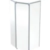 Ifö Showerama frontelement 900x900mm, sølv/klar