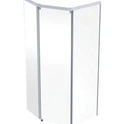 Ifö Showerama frontelement, 800x900mm, hvid/klar