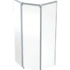 Ifö Showerama frontelement, 900x800mm, sølv/klar