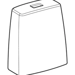 Ifö Spira Art cisternekappe uden armatur, hvid
