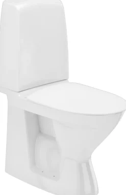 Ifö Spira Rimfree, gulvstående toilet, uden skyllekant, rengøringsvenlig