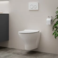 Ifö Spira Style væghængt toilet, skjult montage, inkl. soft-close sæde